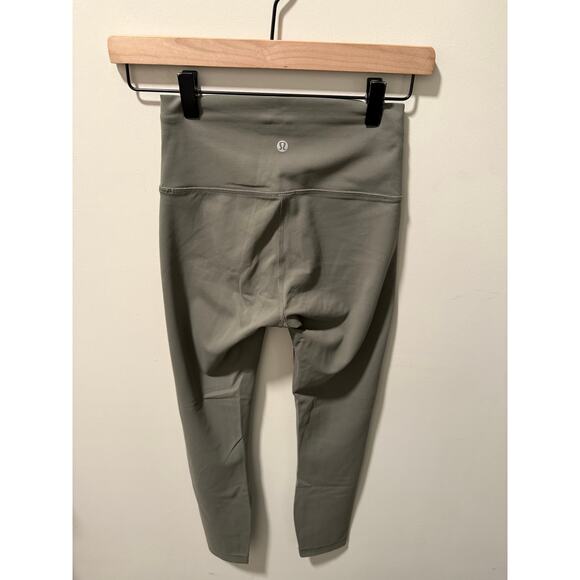 Lululemon Wunder Train High‑Rise Tight 25” Everlux Size 4 Grey Sage - Picture 1 of 8
